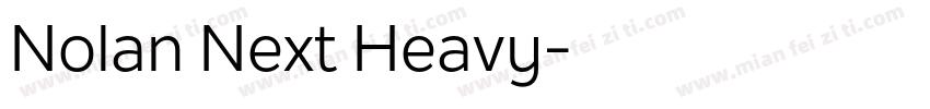 Nolan Next Heavy字体转换